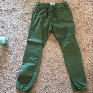 Quicksilver Sage Green Jogger Pants (Medium)